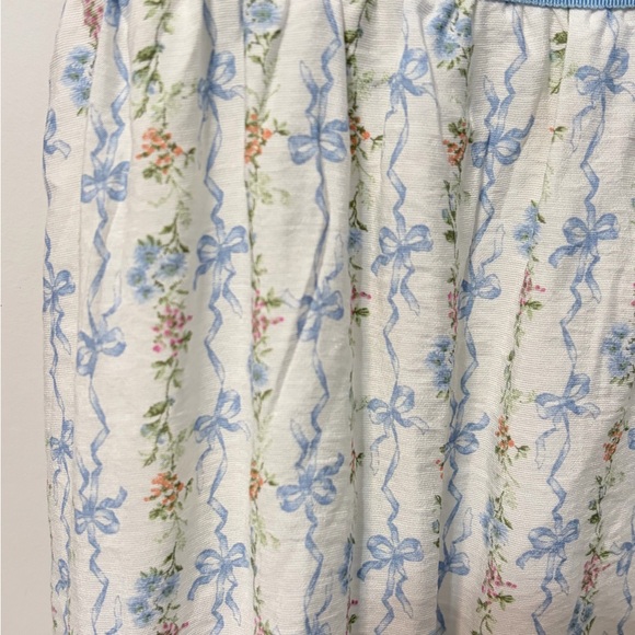 Blu Pepper Light Blue and White Midi Dress - Picture 5 of 5